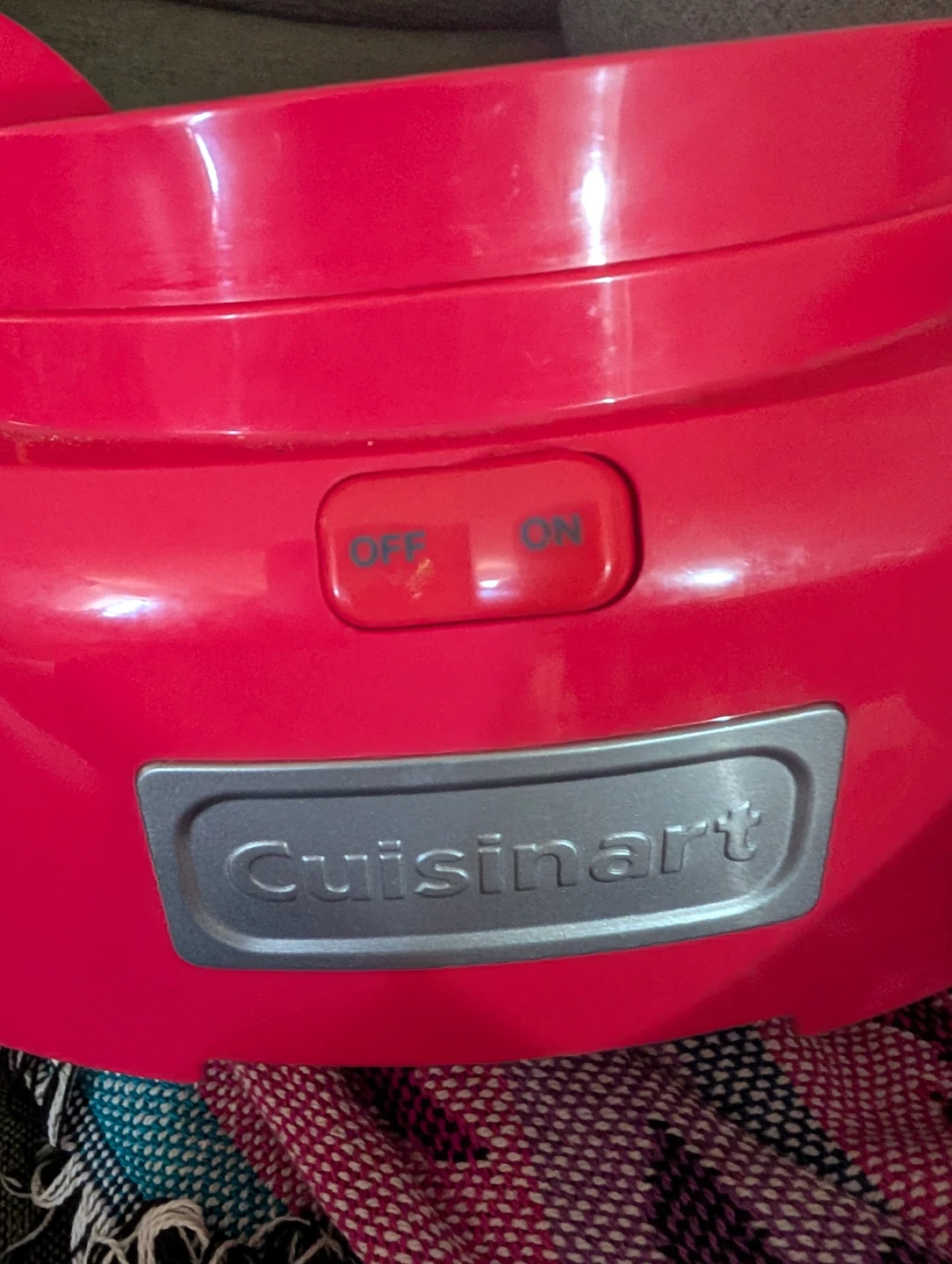 Red Cuisinart 1 1/2 QT ice cream maker - photo 5