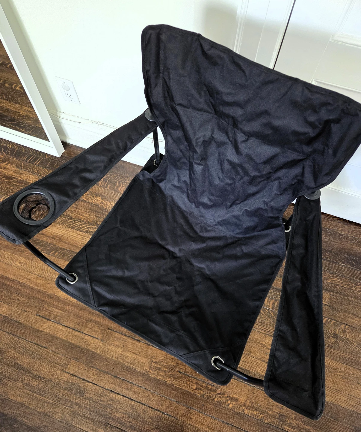 Black Folding Camping Chair + Case - photo 2