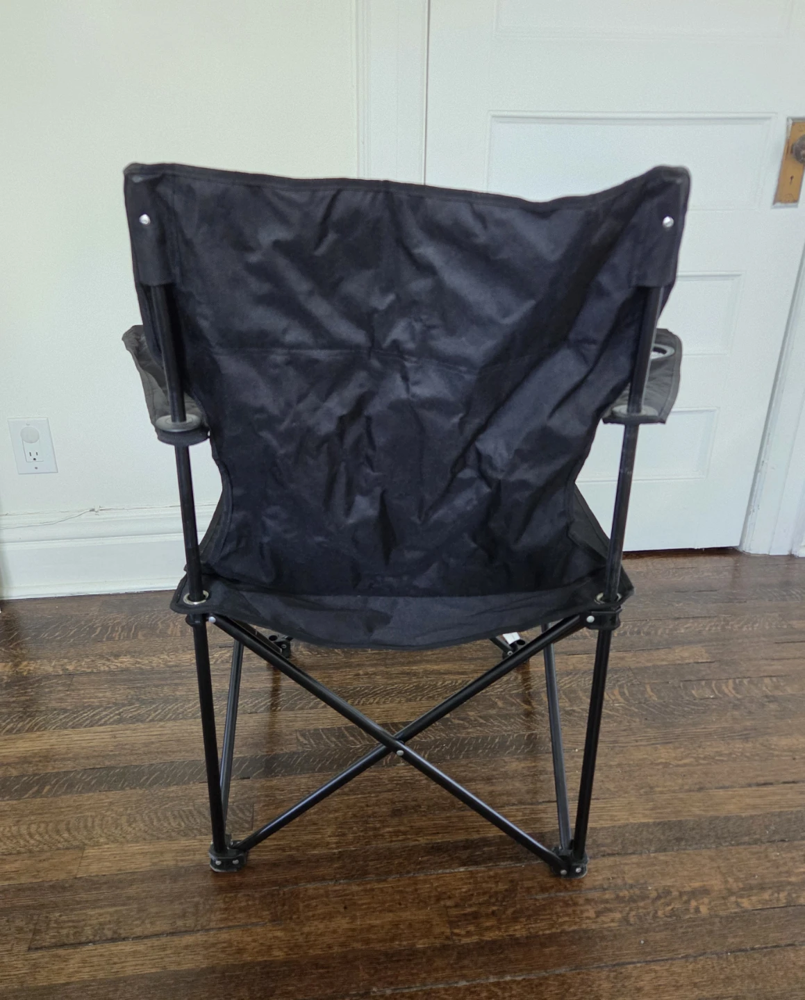 Black Folding Camping Chair + Case - photo 4