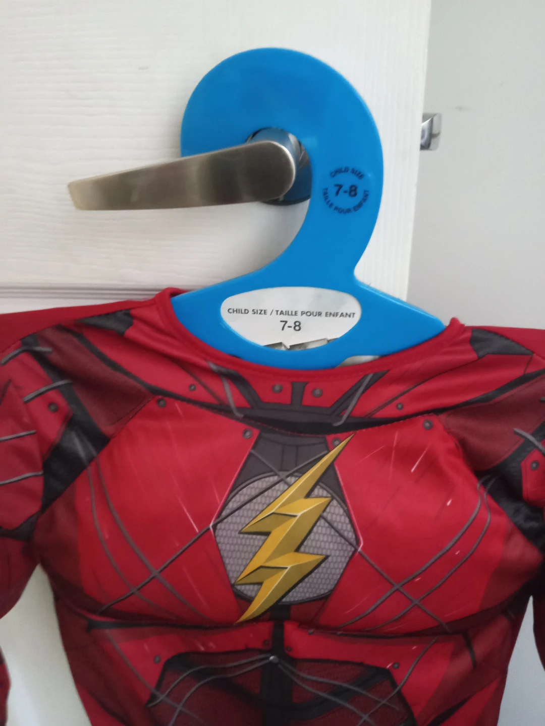 The Flash Justice League Padded Costume Size 7-8 - photo 2