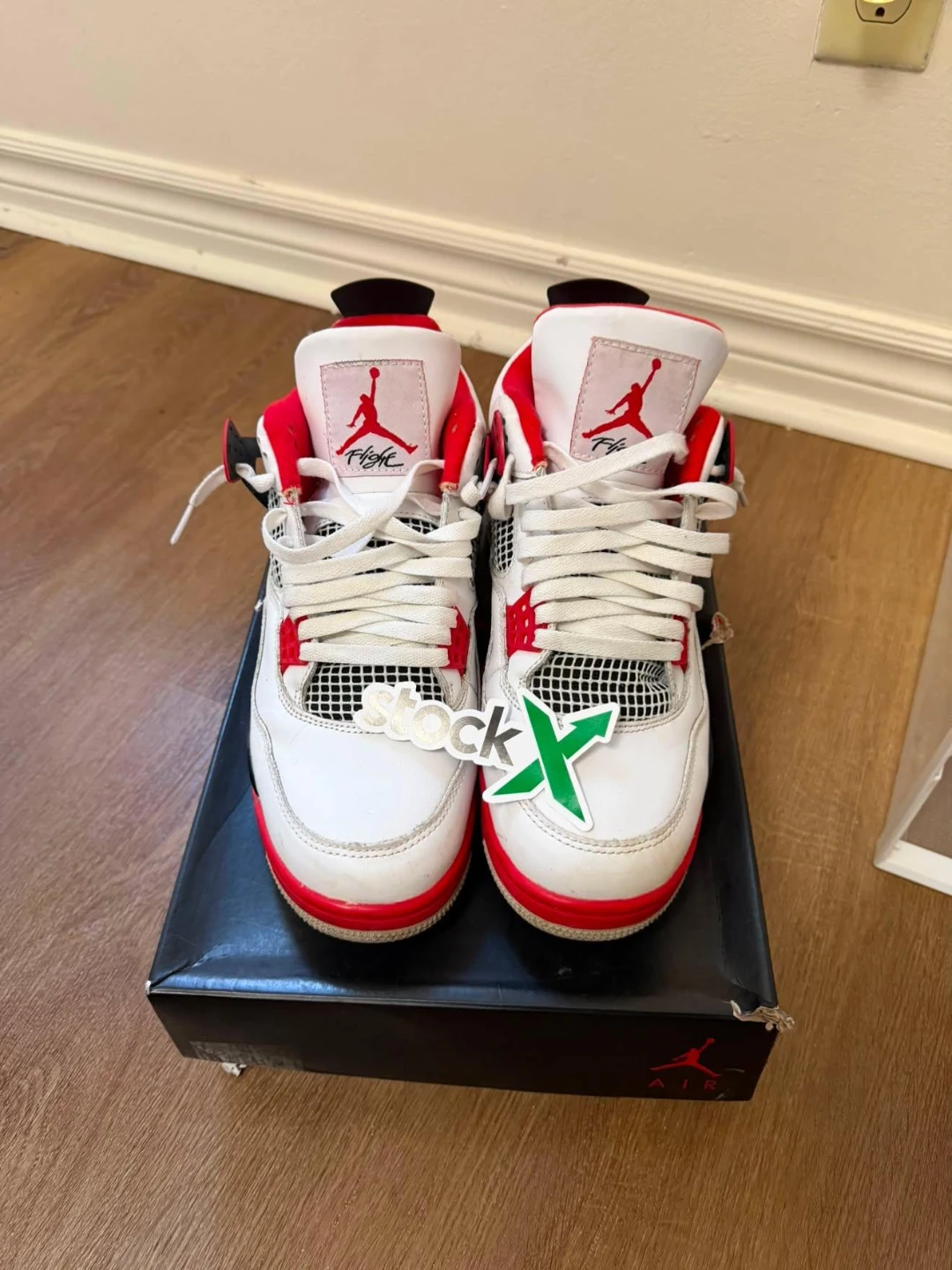 Air Jordan 4 Retro White Red - photo 3