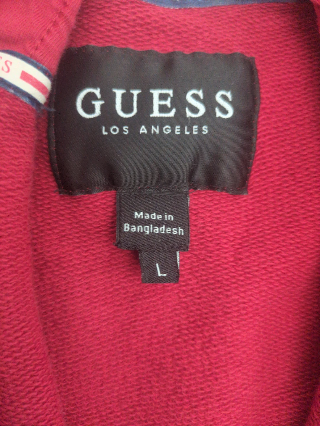 GUESS Red, White & Black Colourblock Zip Hoodie - photo 2