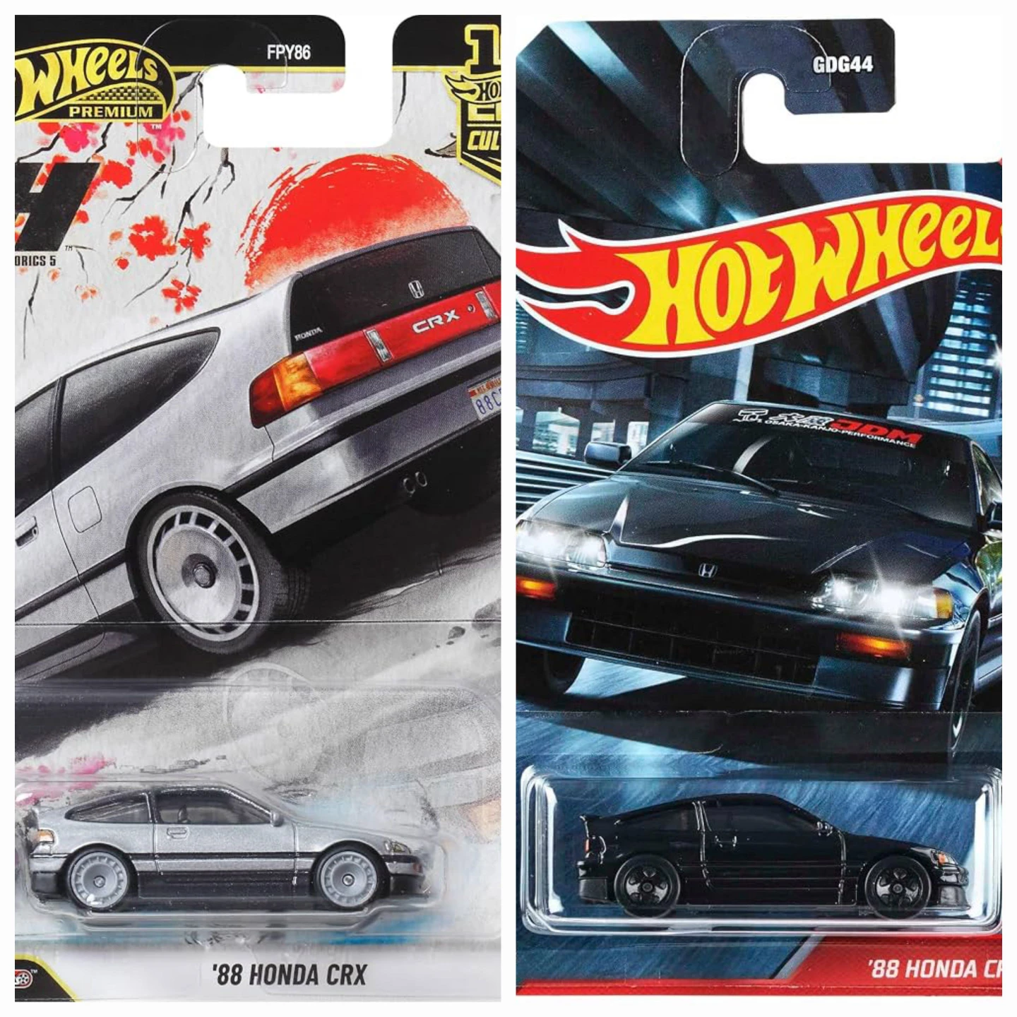 Hot Wheels Hotwheels Premium  and jdm 1988 88 Honda CRX