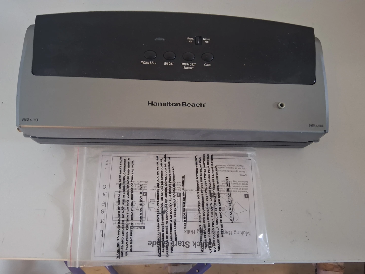 Hamilton Beach Vacuum Sealer