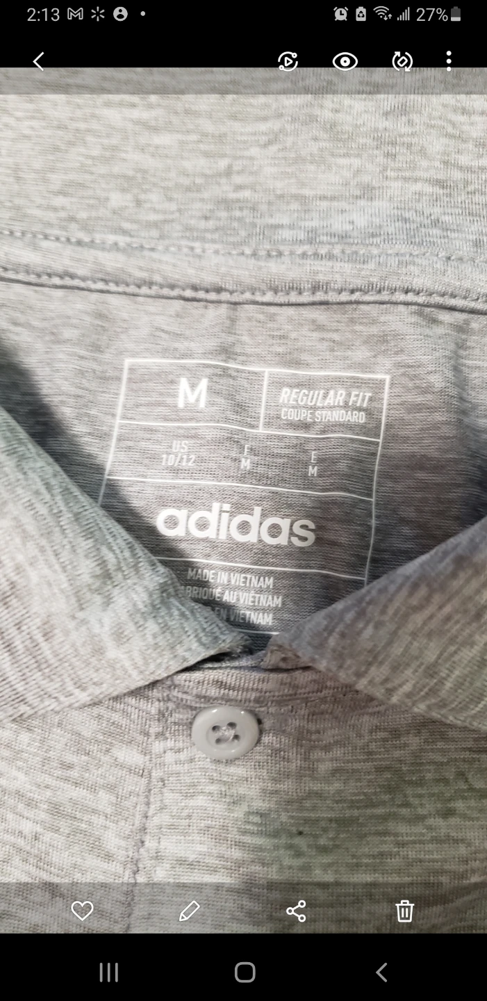Brand new Adidas Boys Polo Shirt Size 10-12 For sale $17 - photo 2