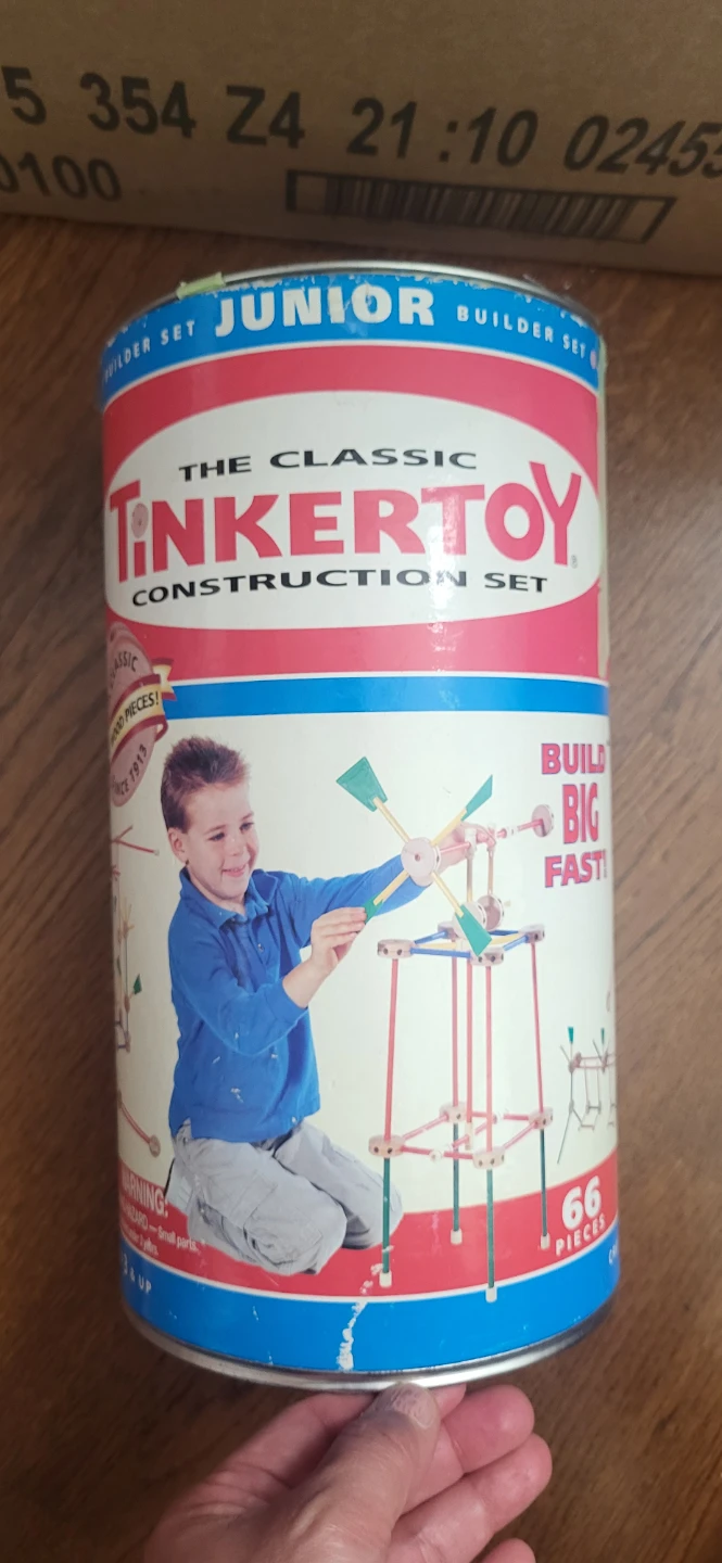 TinkerToy Junior Construction Set 66 Pieces