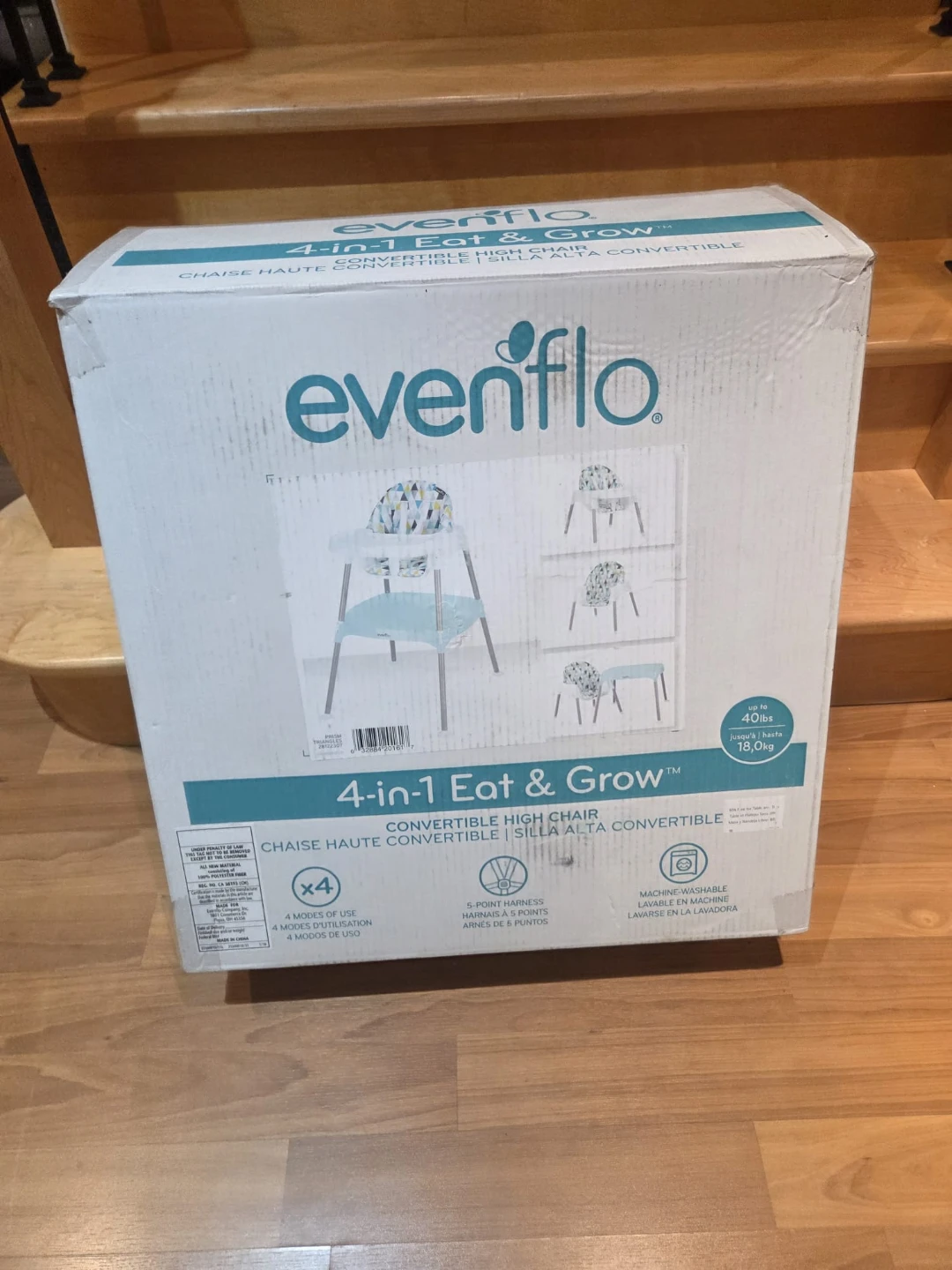 Evenflo 4-in-1 Eat & Grow Convertible High Chair