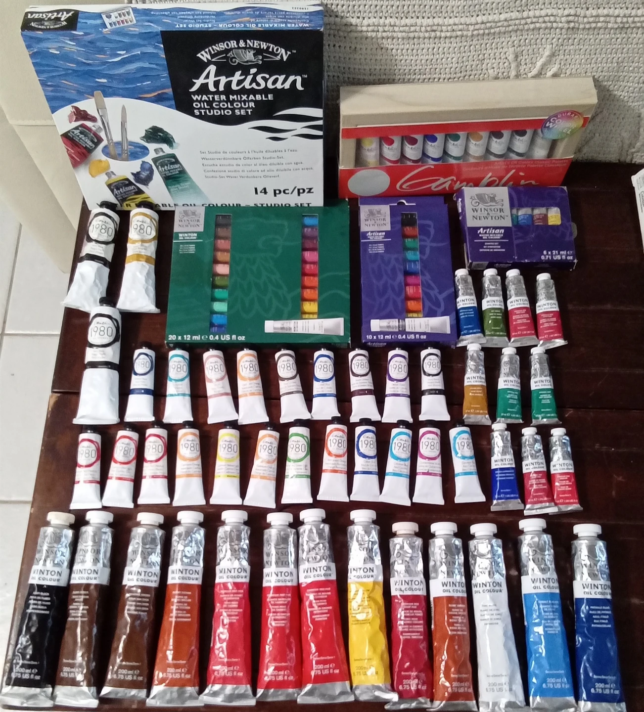 Acrylic, oil and watercolor paint Message me for price please