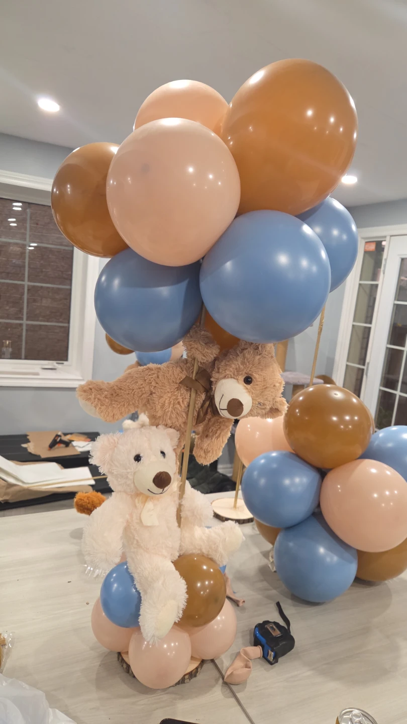Teddy Bear Balloon Centerpieces - Set of 9 - photo 5