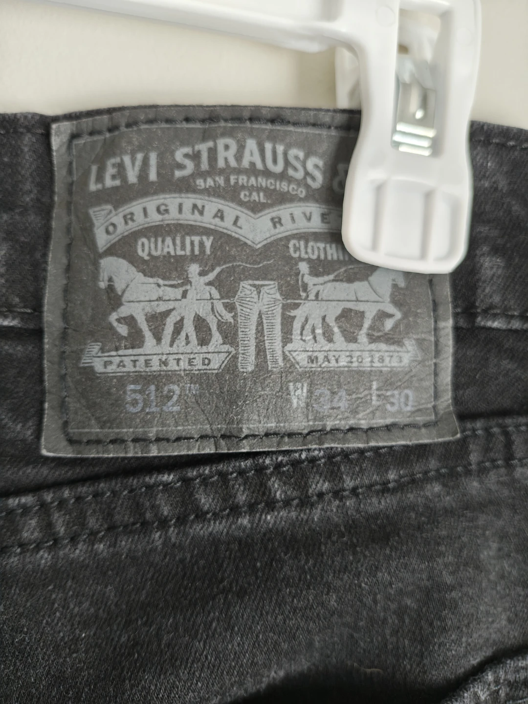 Levi's 512 Slim Taper Jeans Black W34 L30 - photo 3