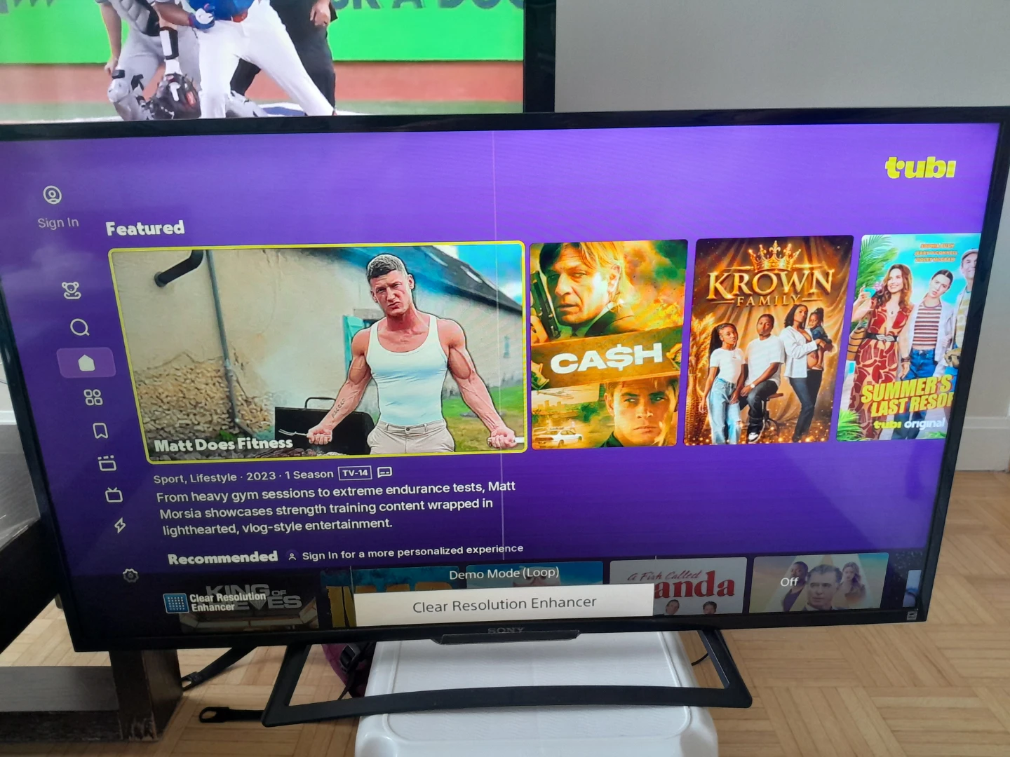 Sony TV with Power Adapter 40'