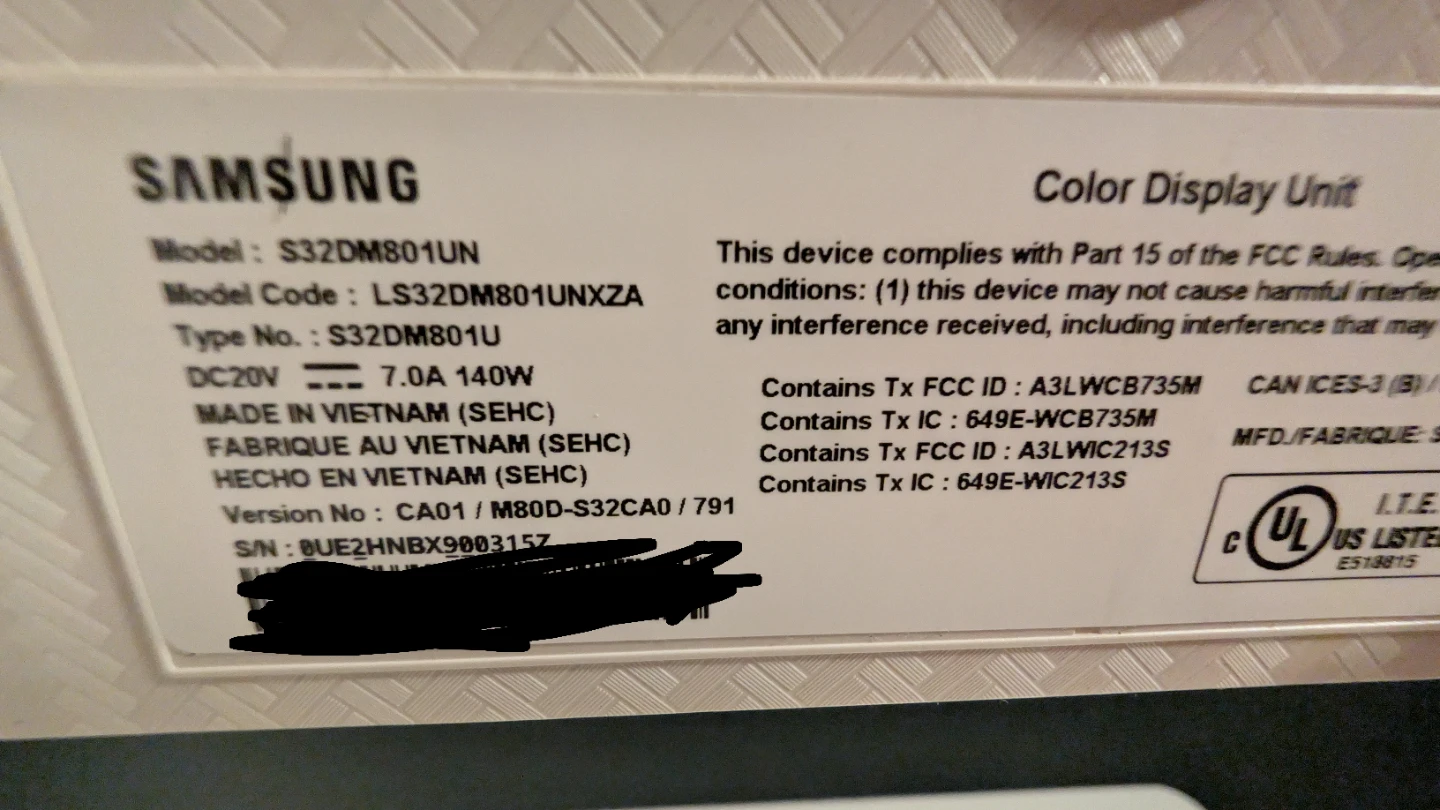 32 inch Samsung M8 Smart Monitor