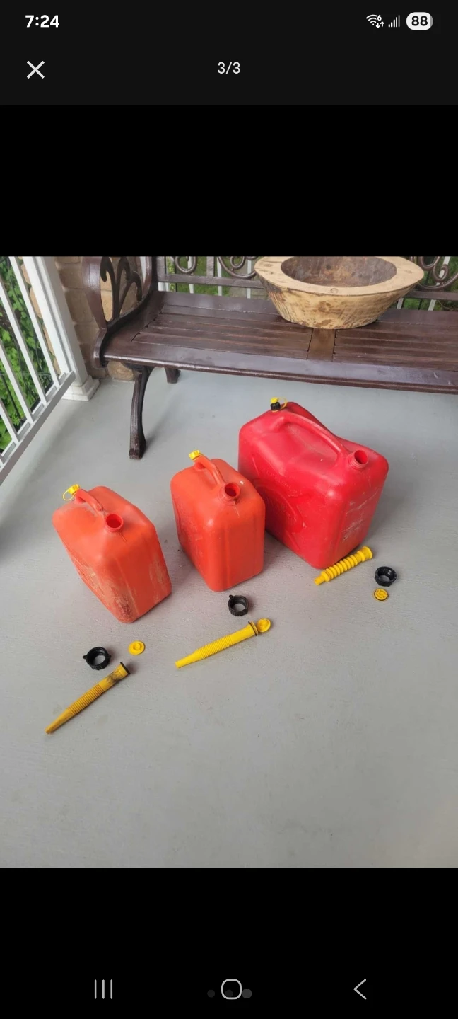 Gas Cans with Spouts; 5L, 10L, 23L - photo 2