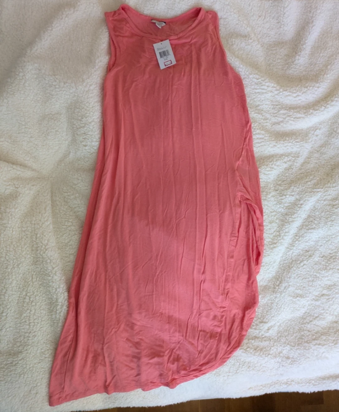 (New) Coral Sleeveless GUESS Shirt