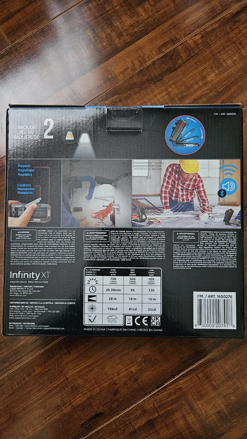 Infinity X1 Worklight with Speakers - Pack of 2 - photo 2