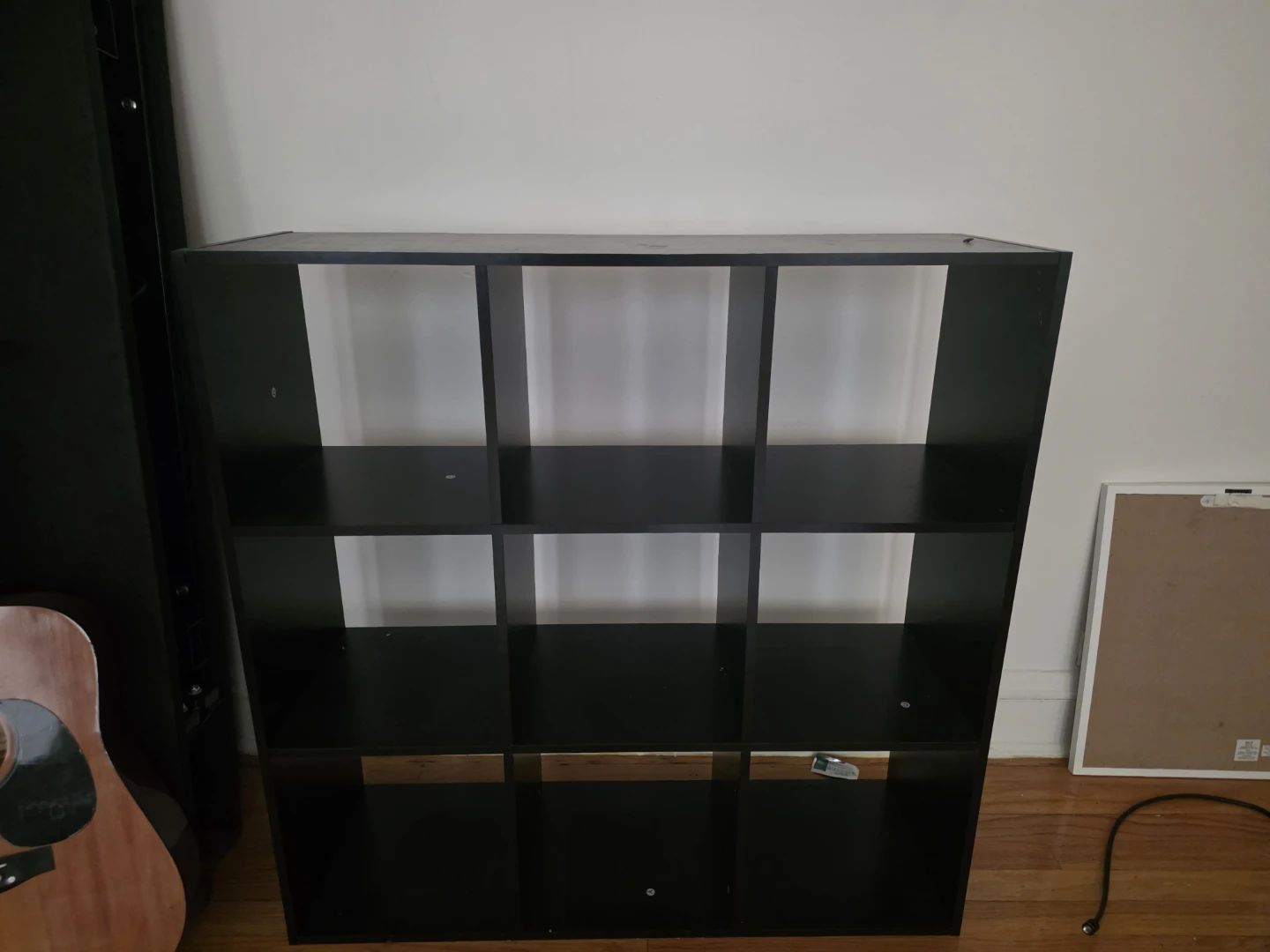 Black Cube Storage Shelf