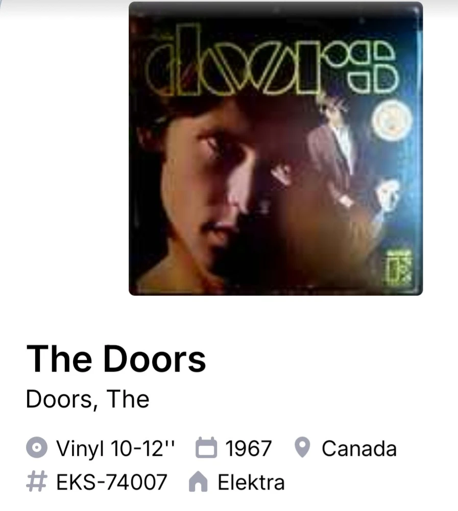 The Doors Vinyl Record