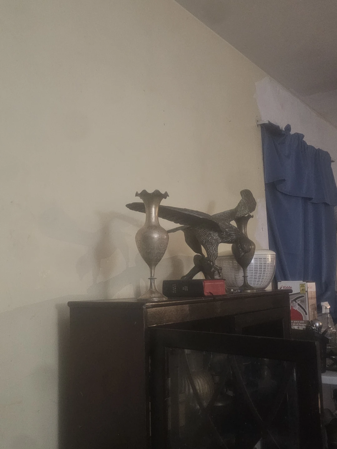 Vintage Decorative Vase and Eagle Figurine