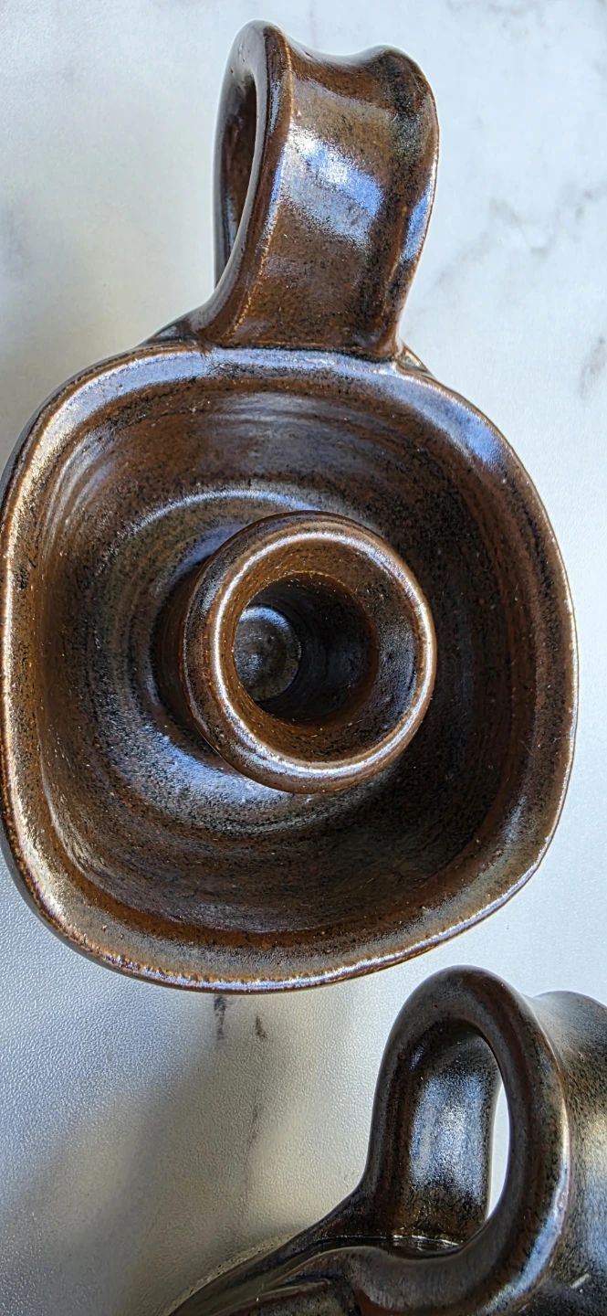 Pair of Vintage Ceramic Candlesticks - photo 5
