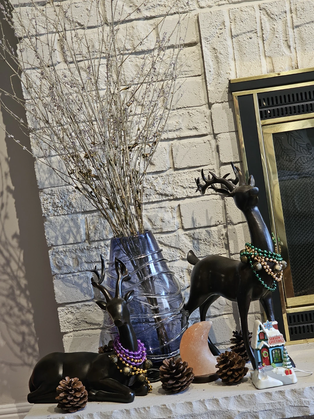 Bronze-like Reindeer Christmas Decor Set - photo 3