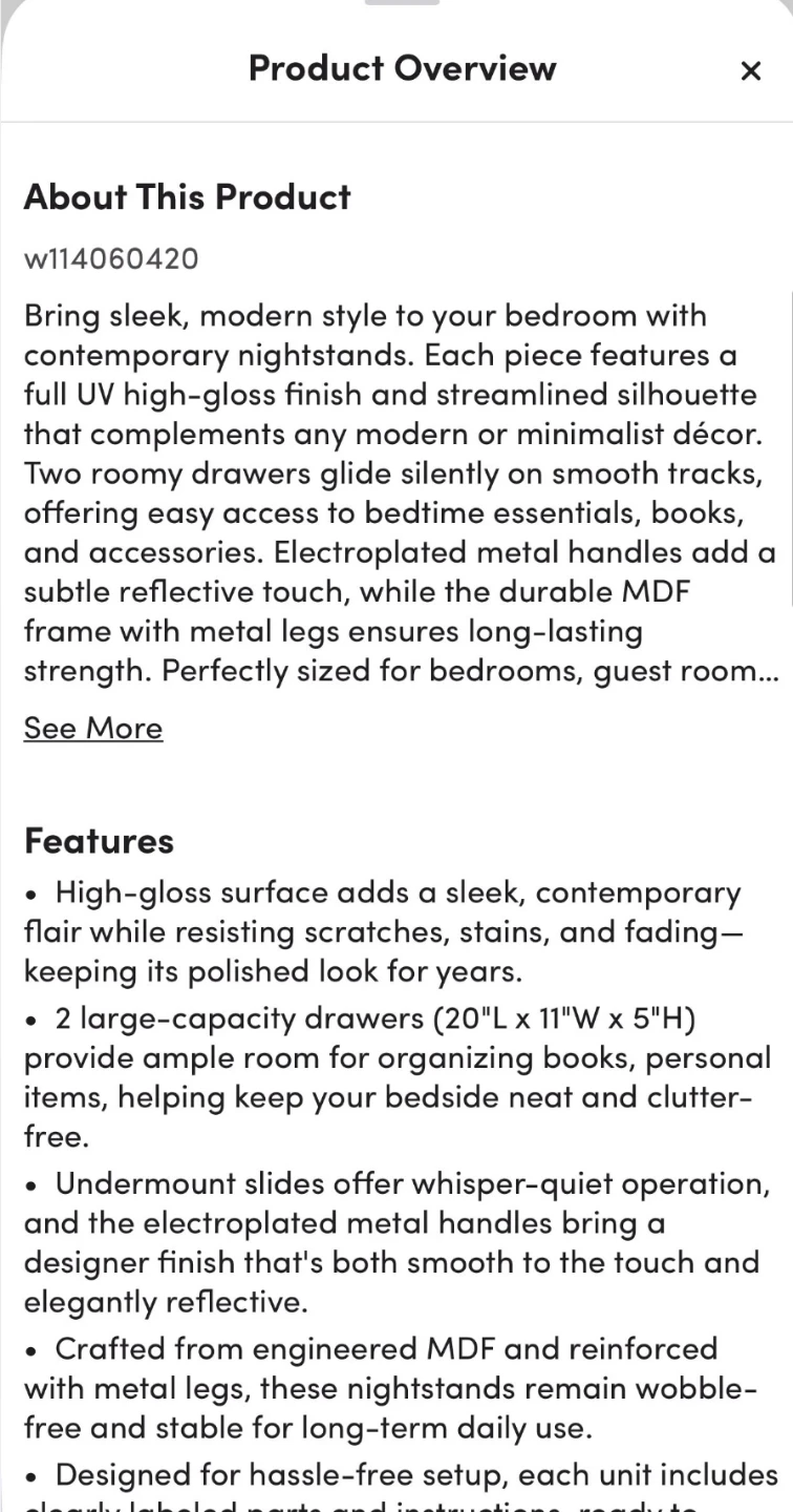 Wrought Studio Dulane Nightstand - photo 2