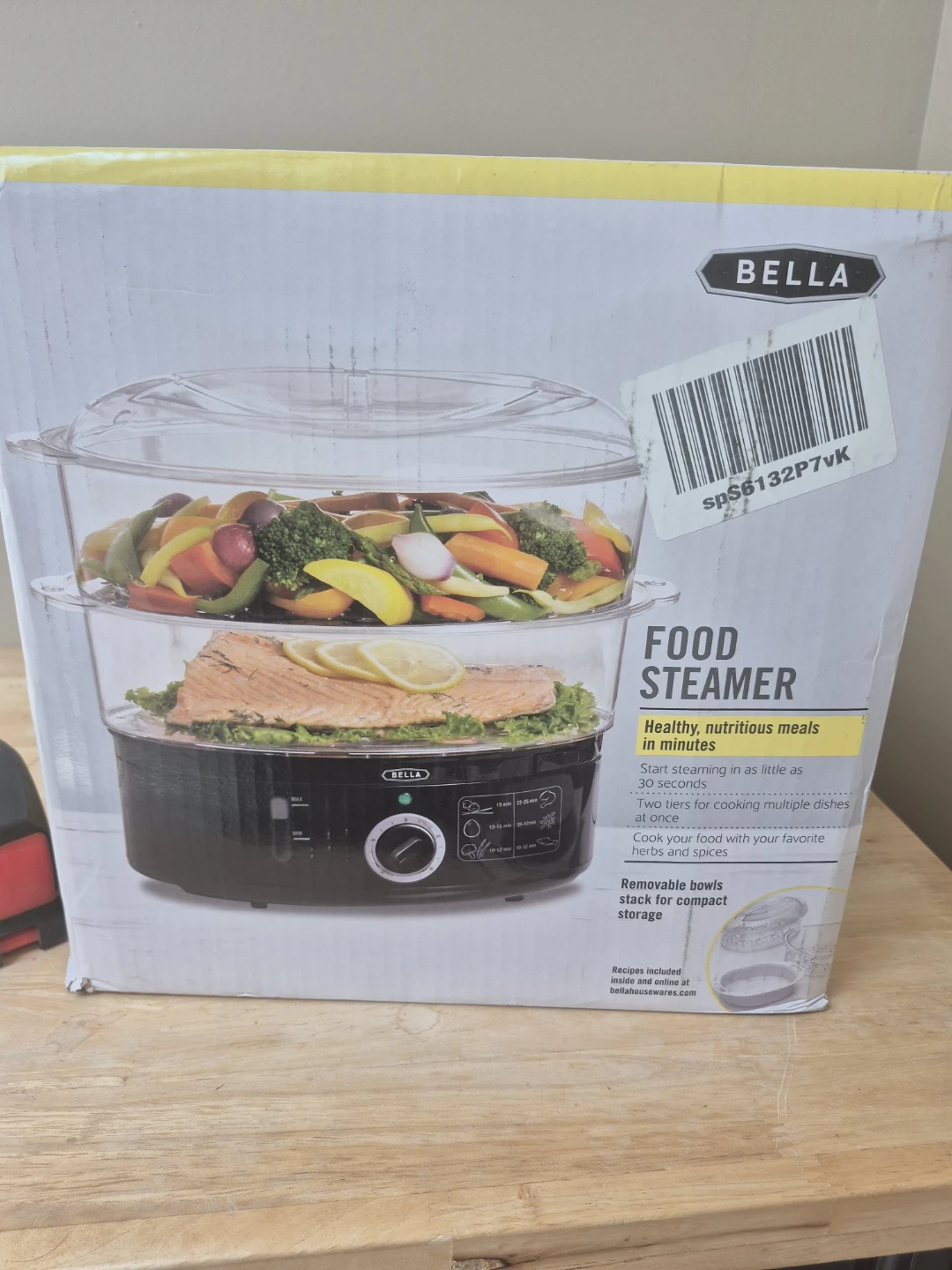 Bella Two Tier Food Steamer with Stackable Baskets