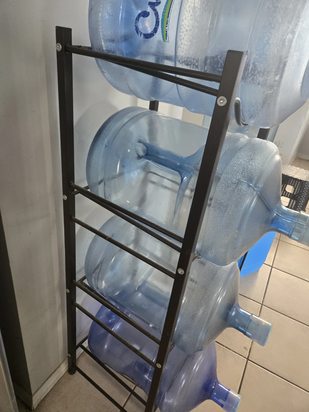 4-Tier Water Bottle Rack & Bottles - photo 2