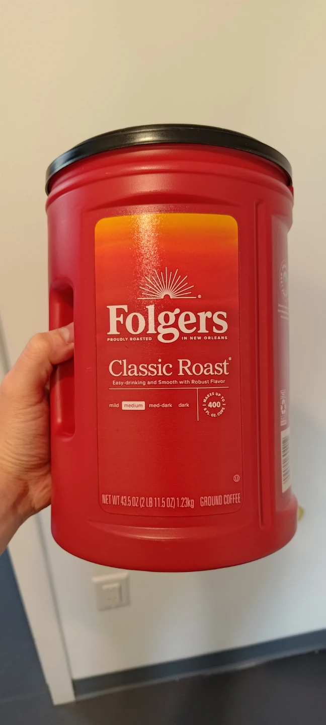 Folgers Classic Roast Ground Coffee 43.5 OZ