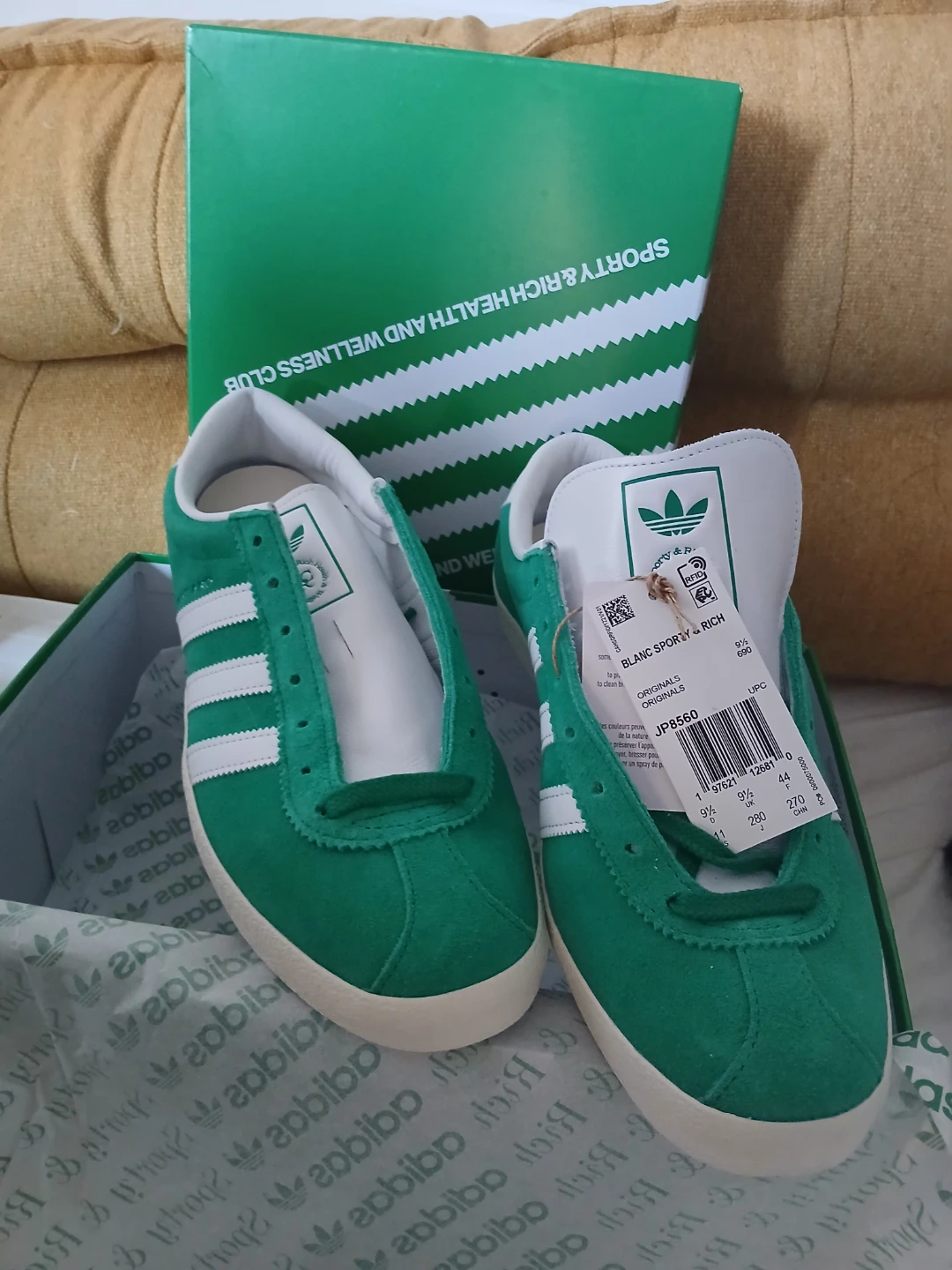 Green Adidas Shoes (Men's size 11)