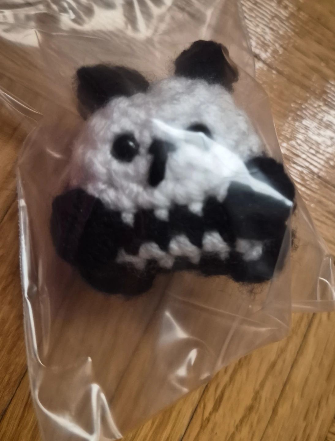 Handmade Crochet Panda Plushie - photo 4