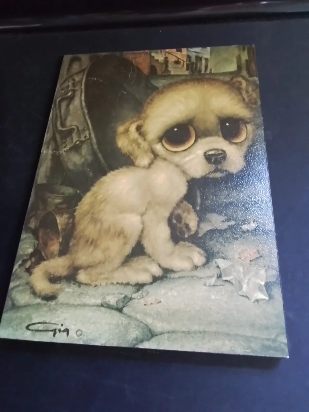 Vintage 1960s "Pity Puppy" Big Eyes Art - photo 3