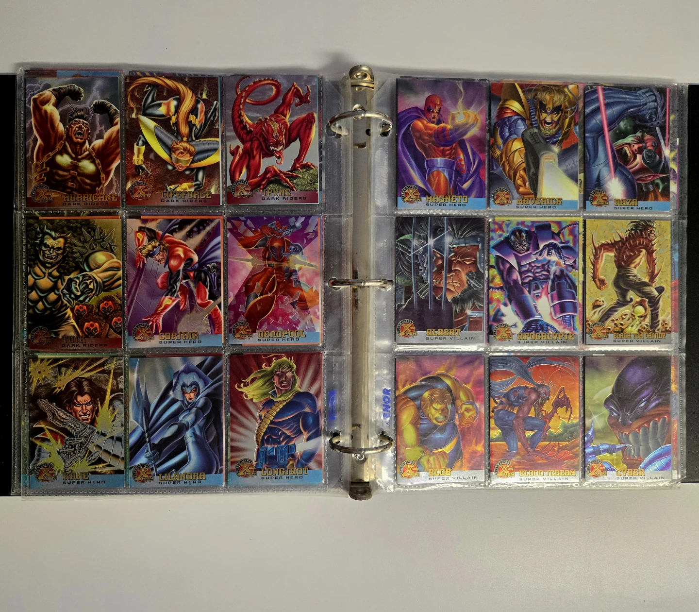 1995 Fleer Ultra X-Men Chromium Complete Set + 3 Bonus Cards - photo 4