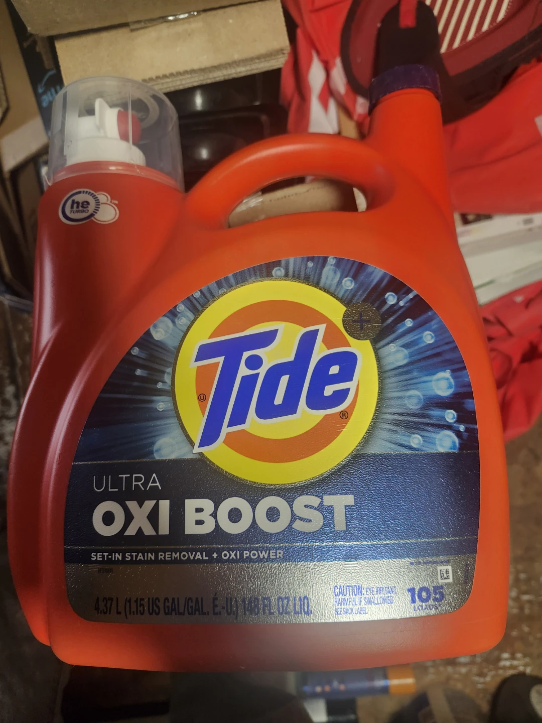 Tide Ultra Oxi Boost Laundry Detergent 105 Loads