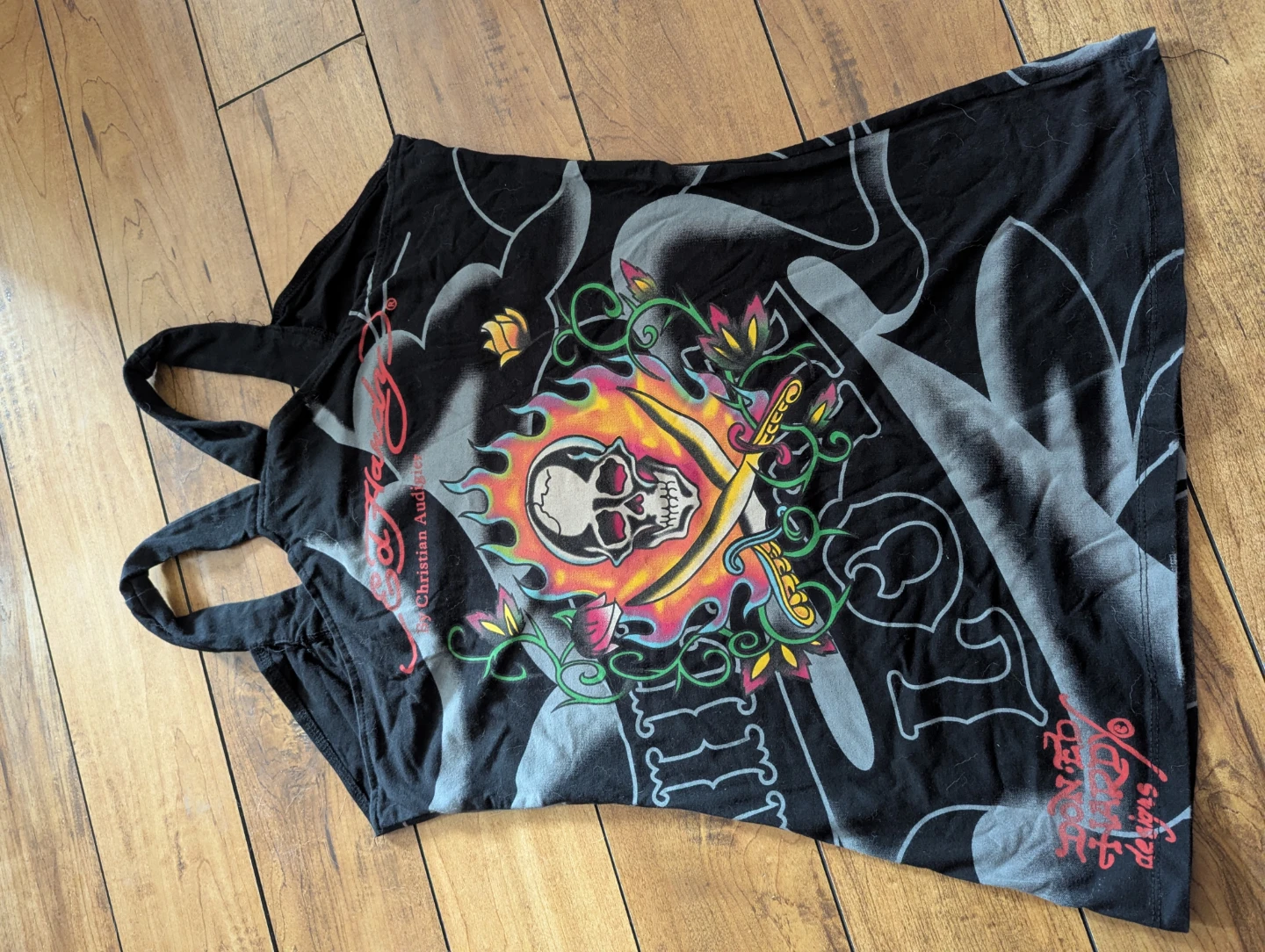 Ed Hardy Black Graphic Tank Top - photo 2