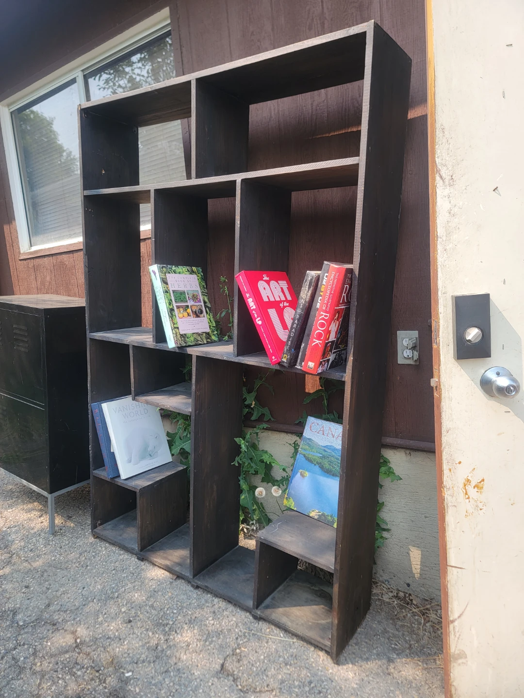 Custom Dark Wood stain Bookshelf