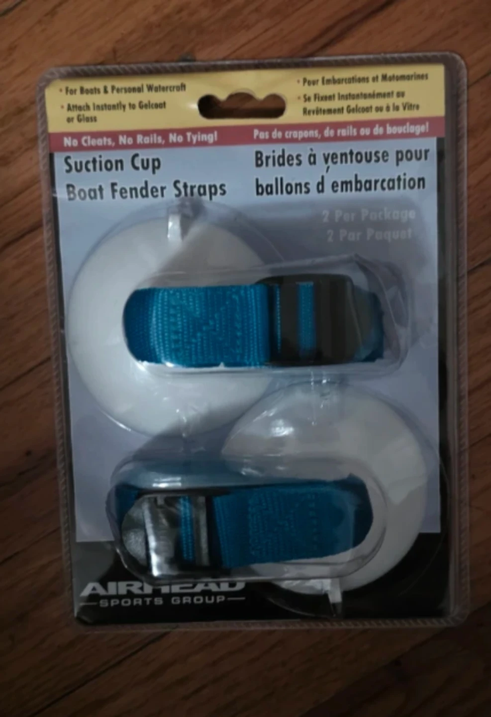 Airhead Sports Group Suction Cup Boat Fender Straps (2 Pack)