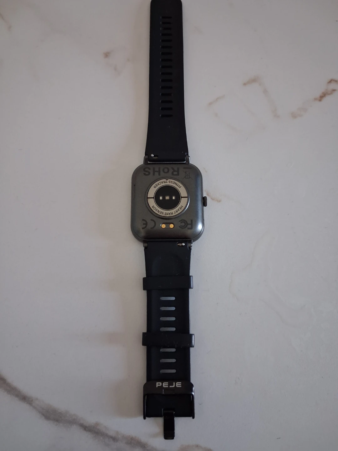 Black PEJE Fitness Tracker Smartwatch with Charger - photo 3