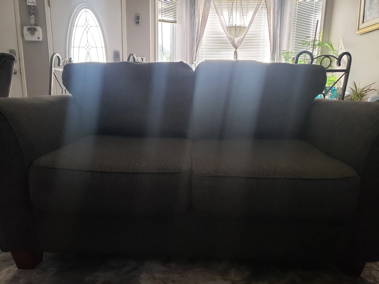 Dark Grey Loveseat Sofa (set of 2) - photo 2