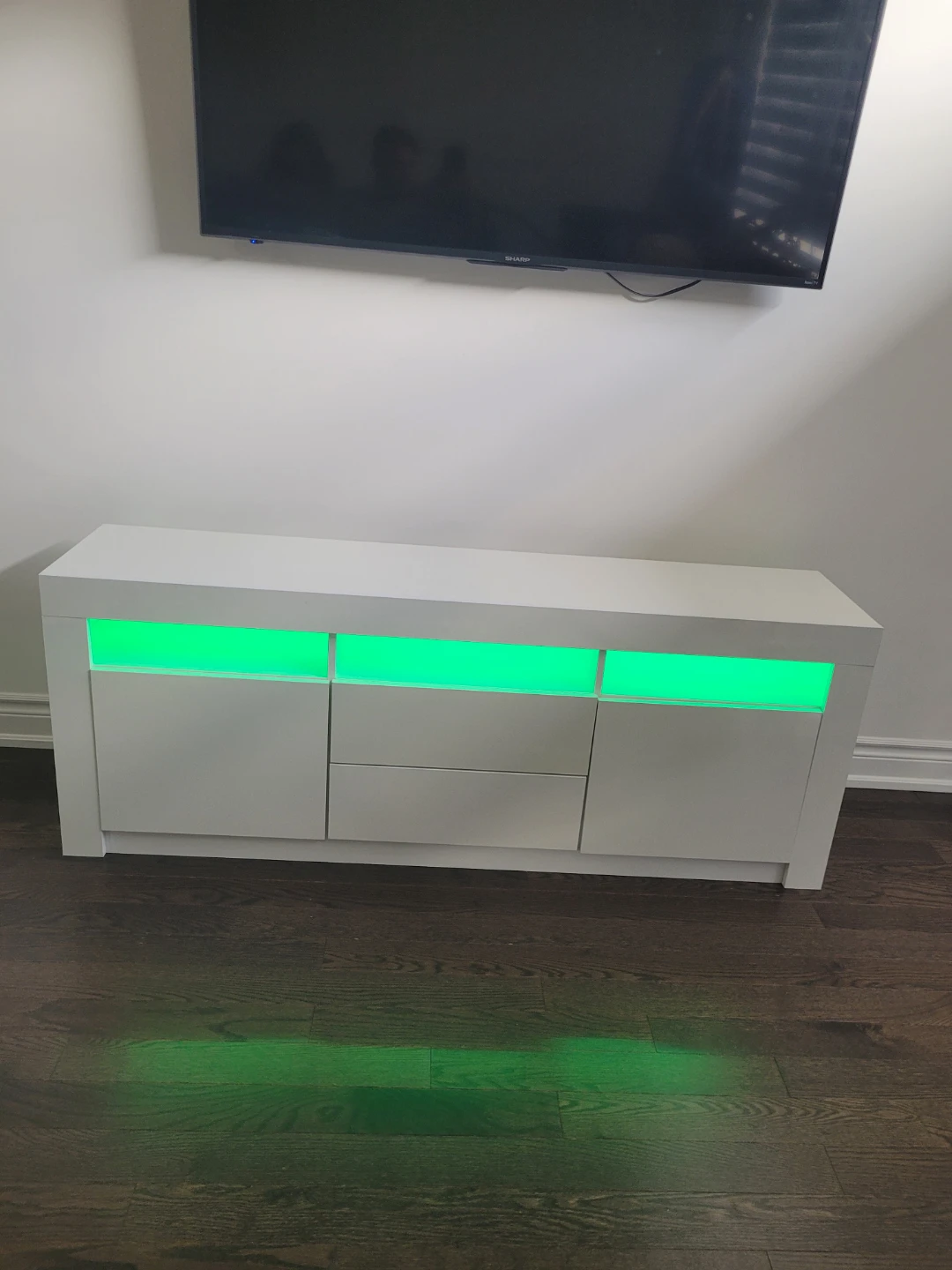 White Sideboard with LED Lights - photo 3