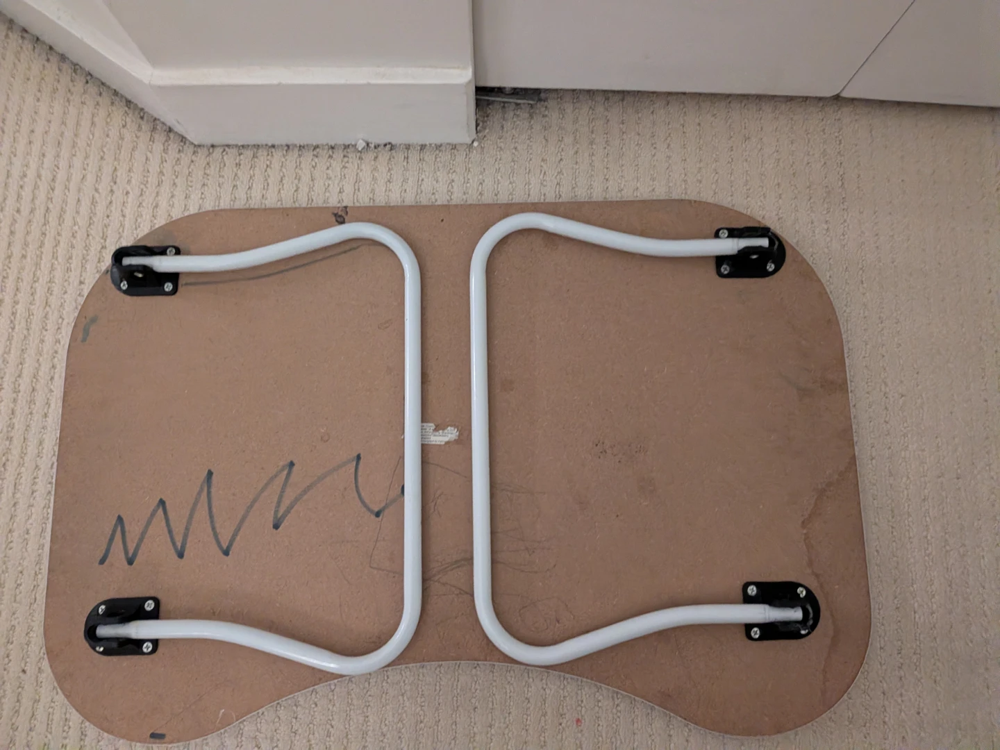 Blue Folding Lap Desk with White Legs - photo 4