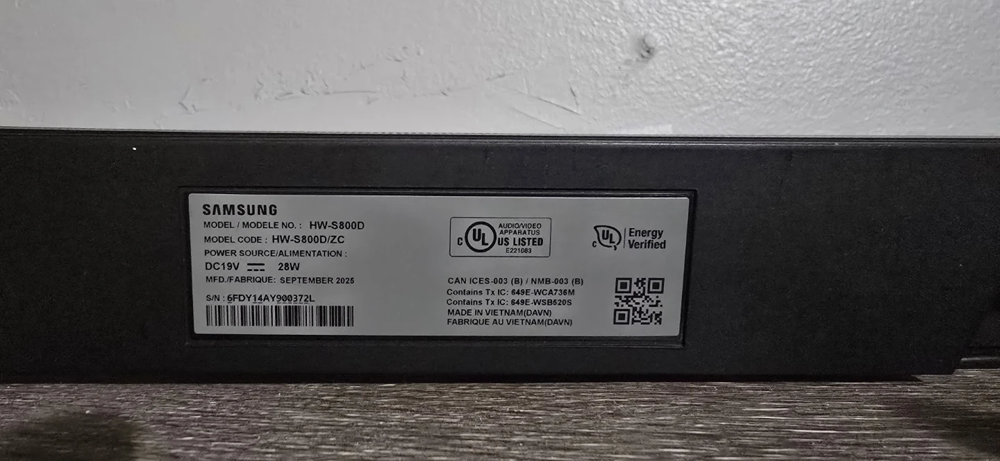 Samsung HW-S800D Soundbar - photo 3