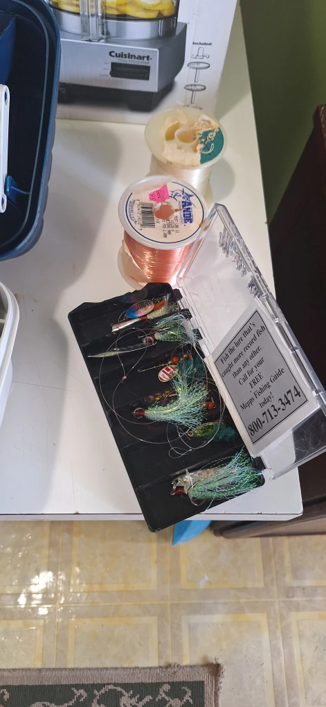 Fishing Tackle Box with Lures and Line - photo 3