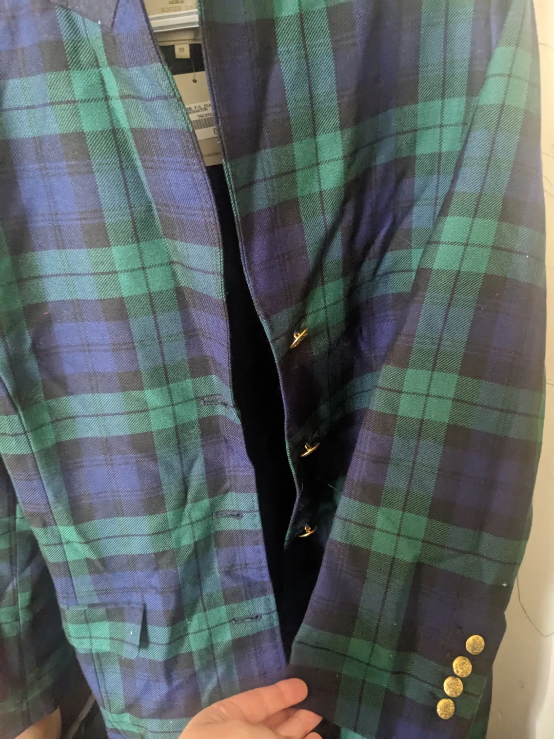 House of Bruar Blackwatch Plaid Coat - Size 16 - photo 2