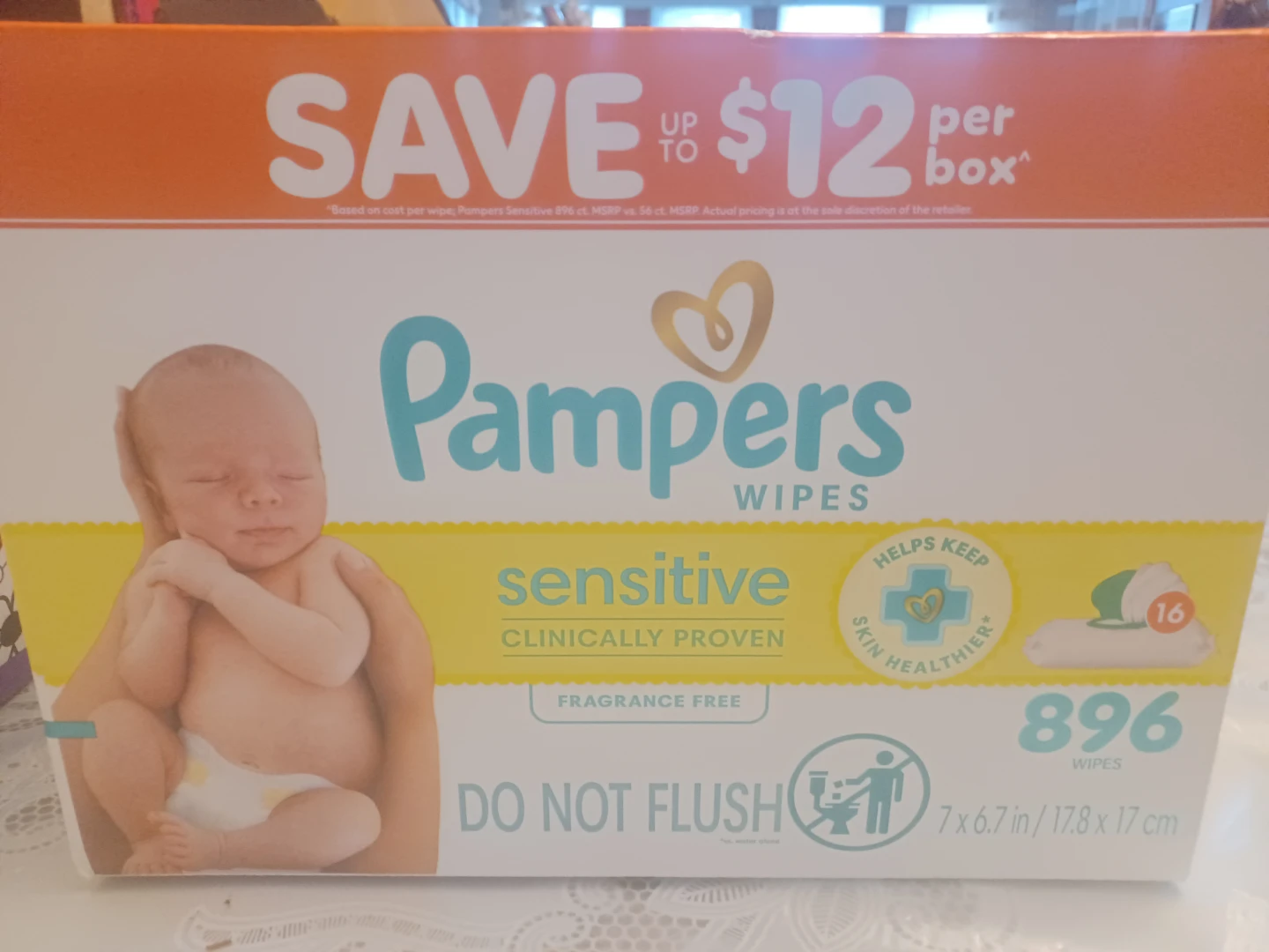 Pampers Sensitive Wipes - 896 Count - photo 2