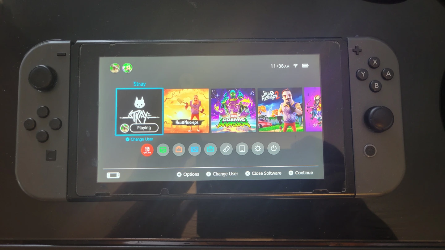 Modded Nintendo Switch V1, 222GB SD, + Accessories