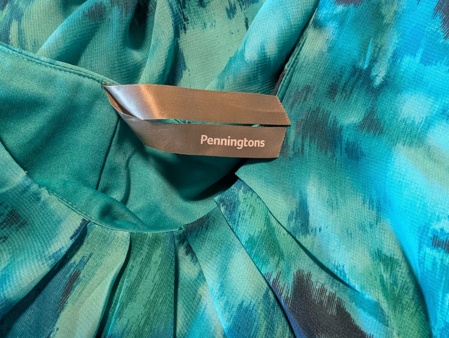 Penningtons Blue Floral Print Dress - photo 2