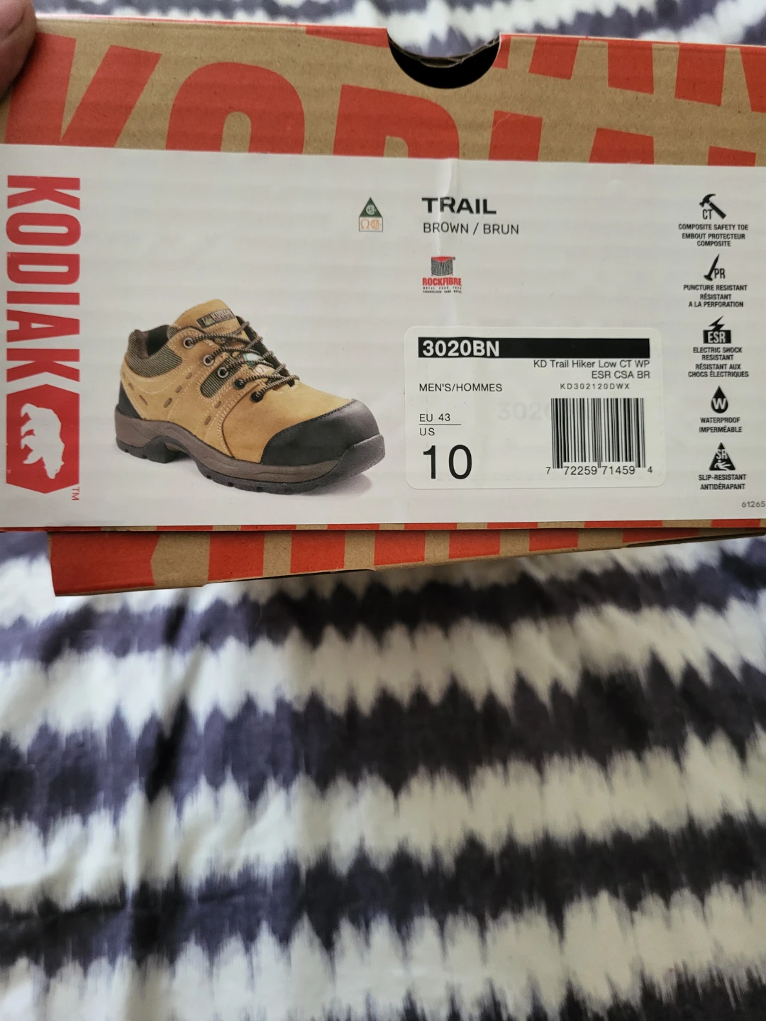 Kodiak Trail Low CT HP Hiking Boots - Brown - Size 10 - photo 2