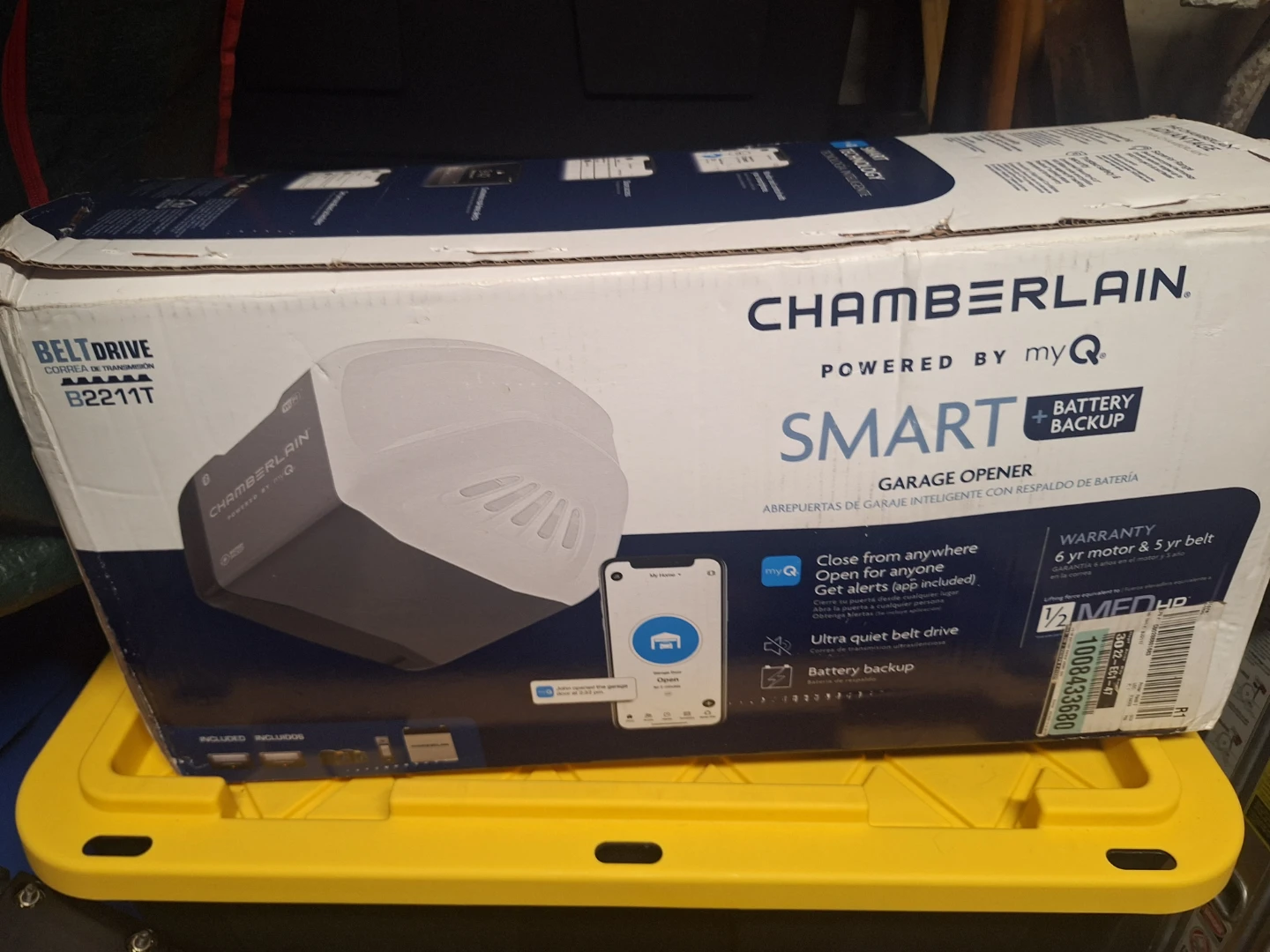 Chamberlain Smart Garage Door Opener with Battery Backup - photo 2