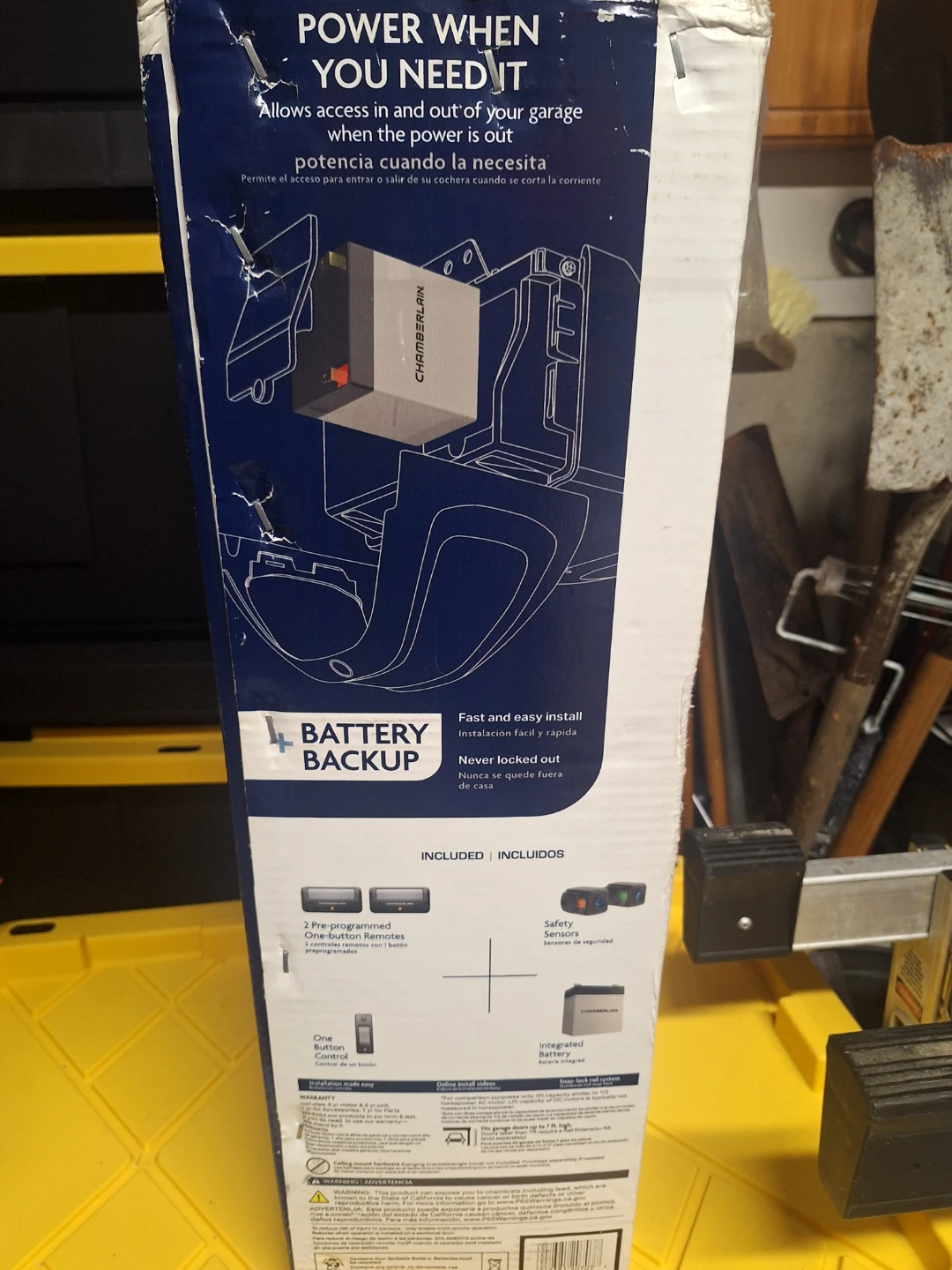 Chamberlain Smart Garage Door Opener with Battery Backup - photo 3