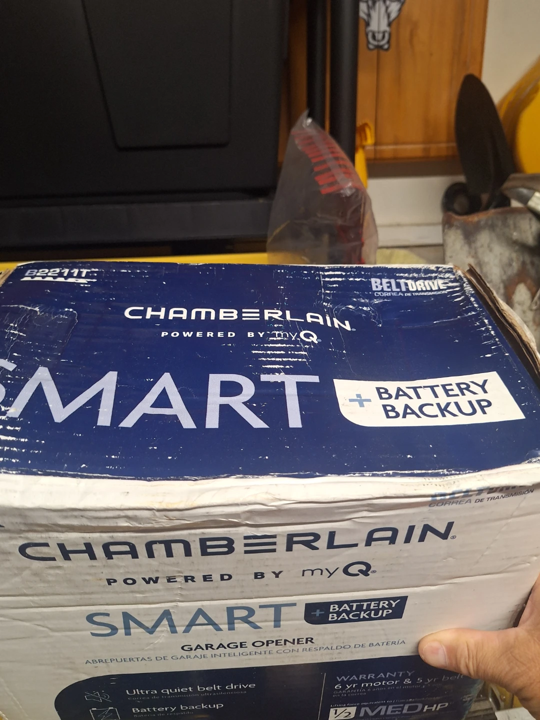 Chamberlain Smart Garage Door Opener with Battery Backup - photo 4